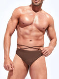 Medium Stretch Solid Color Swim Brief