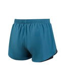 Zip Side Drawstring Waist Swim Trunks