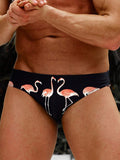 Flamingo Print Swim Brief