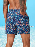 Ditsy Floral Drawstring Swim Trunks