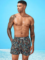 Ditsy Floral Drawstring Swim Trunks