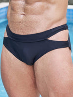 Plain High Stretch Swim Brief