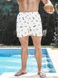 Banana Print Swim Trunks