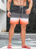 Striped Print Swim Shorts