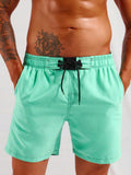 Top Stitching Swim Trunks