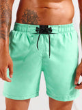 Top Stitching Swim Trunks