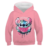 Cartoon And Watermelon Printed Hoodie