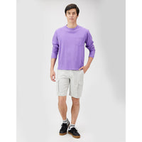 Button Closure Classic Fit Cargo Short