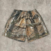 Lightweight Camouflage Shorts With Pockets