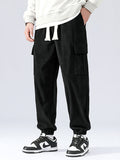 Casual Corduroy Cargo Joggers