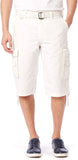 Belted Cargo Shorts With Adjustable Cuffs