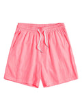 Textured Short Length Beach Shorts