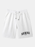 Hawaii Print Mid Length Shorts