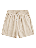 Textured Short Length Beach Shorts