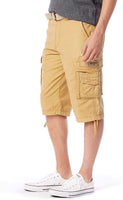 Button Closure Cargo Shorts