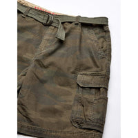 Belted Relaxed Fit Cargo Short