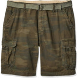 Belted Relaxed Fit Cargo Short