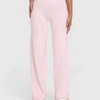 Straight Pants With Comfortable Stretch And Soft Feel