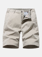 Plain Chino Shorts With Pocket