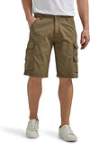 Stretch Zipper Closure Cargo Shorts