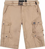 Button Closure Camo Cargo Shorts