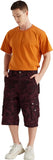 Relaxed Fit Cotton Cargo Capri Shorts