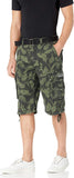 Belted Cargo Shorts With Adjustable Cuffs