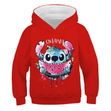 Cartoon And Watermelon Printed Hoodie