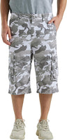 Relaxed Fit Cotton Cargo Capri Shorts