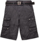 Button Closure Camo Cargo Shorts