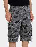 Relaxed Fit Cotton Cargo Capri Shorts