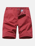 Plain Chino Shorts With Pocket