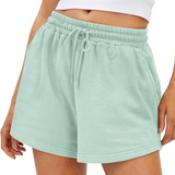 Soft Drawstring Lounge Shorts – Lightweight Comfort with Side Pockets