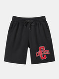 Chicago Printed With Drawstring Mid Length Shorts