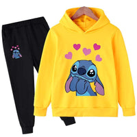 Cartoon Print Casual Clothes Set