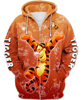 Children Cheerful Tigger Hoodie