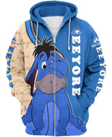 Children Eeyore Donkey Zip Up Hoodie