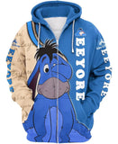 Children Eeyore Donkey Zip Up Hoodie