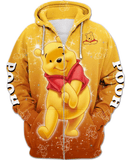 Children Winnie The Pooh Zip Up Hoodie