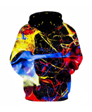 Children Paint Splatter Patterned Hoodie