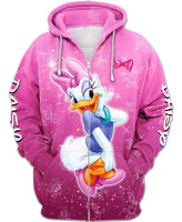 Children Daisy Duck Zip Up Hoodie
