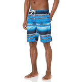 Drawstring Side Pockets Swim Trunks