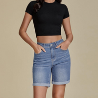 Fold Hem Button Shorts –  Practical Design for Active Days