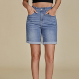 Fold Hem Button Shorts –  Practical Design for Active Days