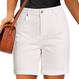 Fold Hem Button Shorts –  Practical Design for Active Days