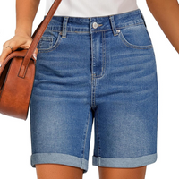 Fold Hem Button Shorts –  Practical Design for Active Days