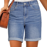 Fold Hem Button Shorts –  Practical Design for Active Days
