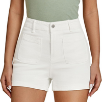 Denim Utility Shorts Pockets – Stretch Fabric and Functional Storage