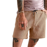 Lightweight Waffle Shorts With Drawstring And Pockets
