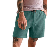 Lightweight Waffle Shorts With Drawstring And Pockets